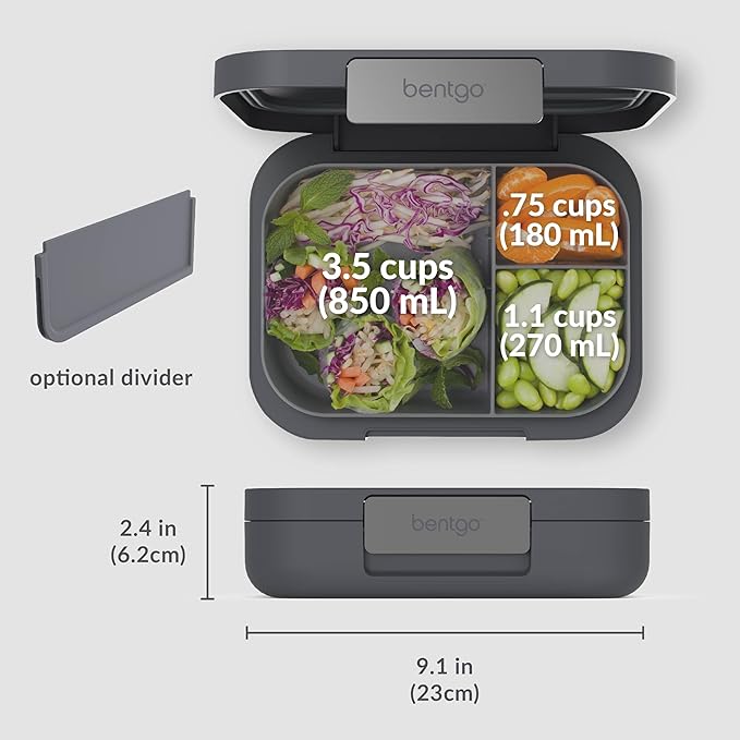 Bentgo Modern Adult Bento Lunch Box with 3-4 Compartments