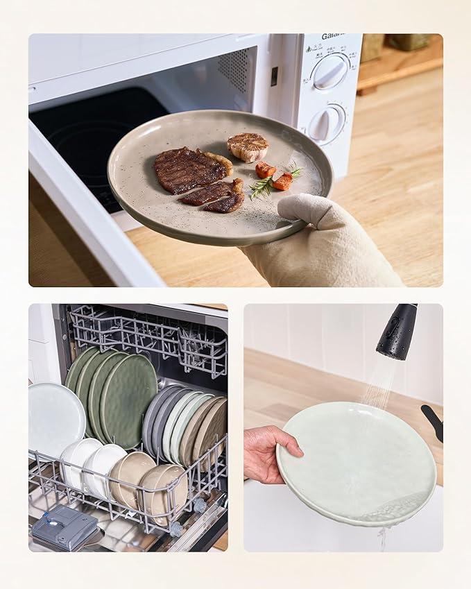 Famiware Mars Stoneware Dinnerware Set for 4, Multi-color