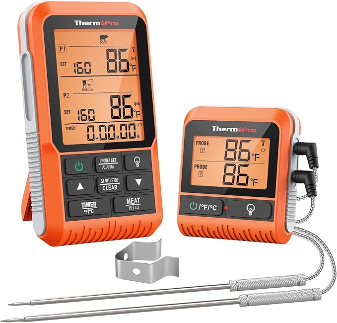 TempPro TempSync 500FT Wireless Meat Thermometer for Grilling and Smoking