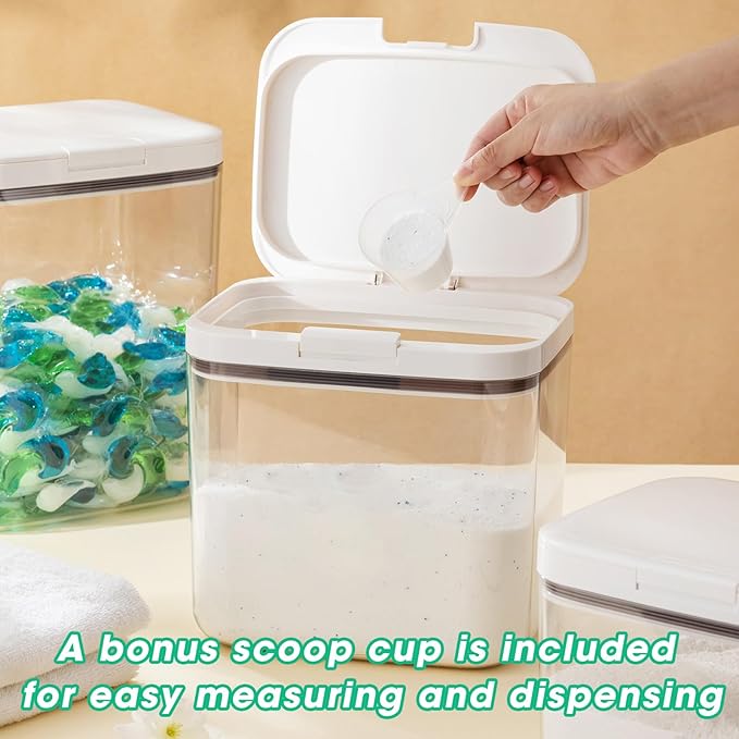 4.75 Qt Rice Flour Container Dog Food Storage Holder with Flip-up Lid Scoop