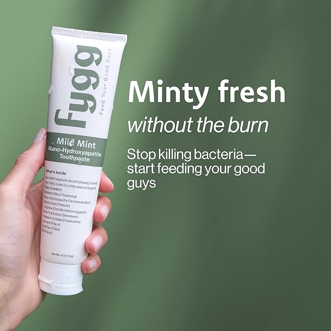 Fygg Fluoride Free Toothpaste, Mild Mint, 4oz