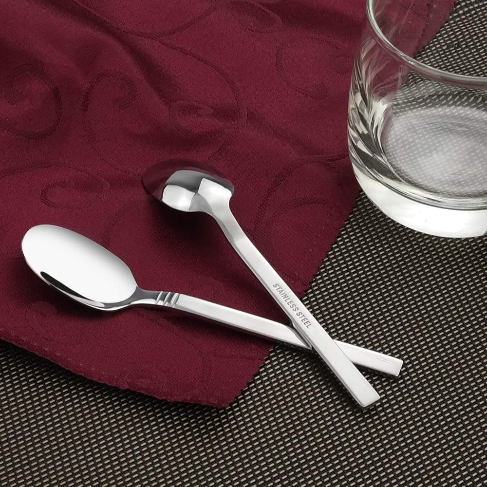 Fiazony 12-Piece Demitasse Espresso Spoons, Mini Coffee Spoon, 5 Inches