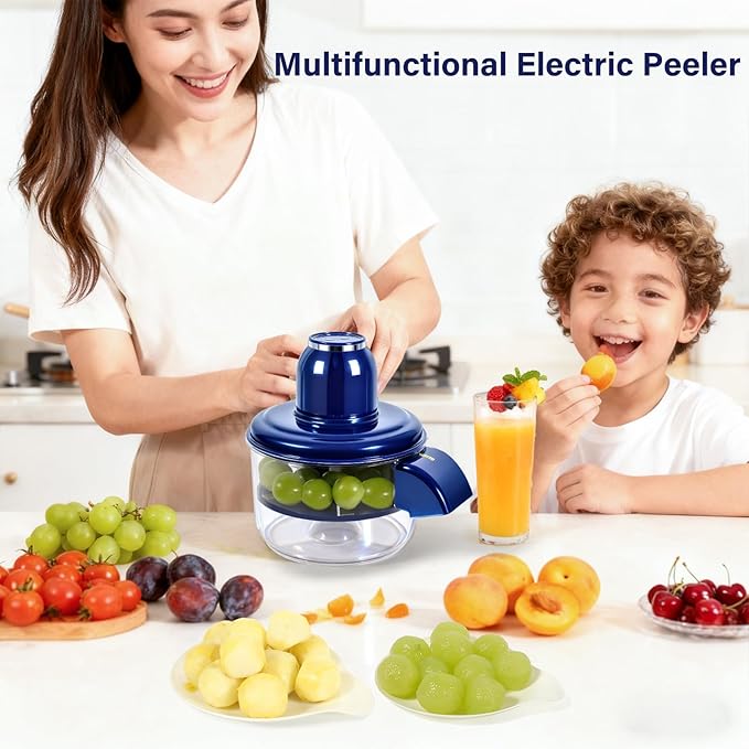3DVASE Electric Grape Peeler Machine, One-Button Automatic Fruit Machine