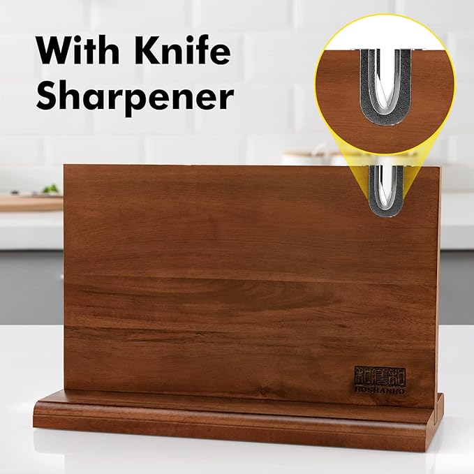 HOSHANHO Magnetic Knife Block 14 x 10", Double Sided Magnetic Knife Holder