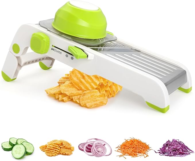 Foyucool Mandoline Slicer for Kitchen, Adjustable Vegetable Potato Slicer