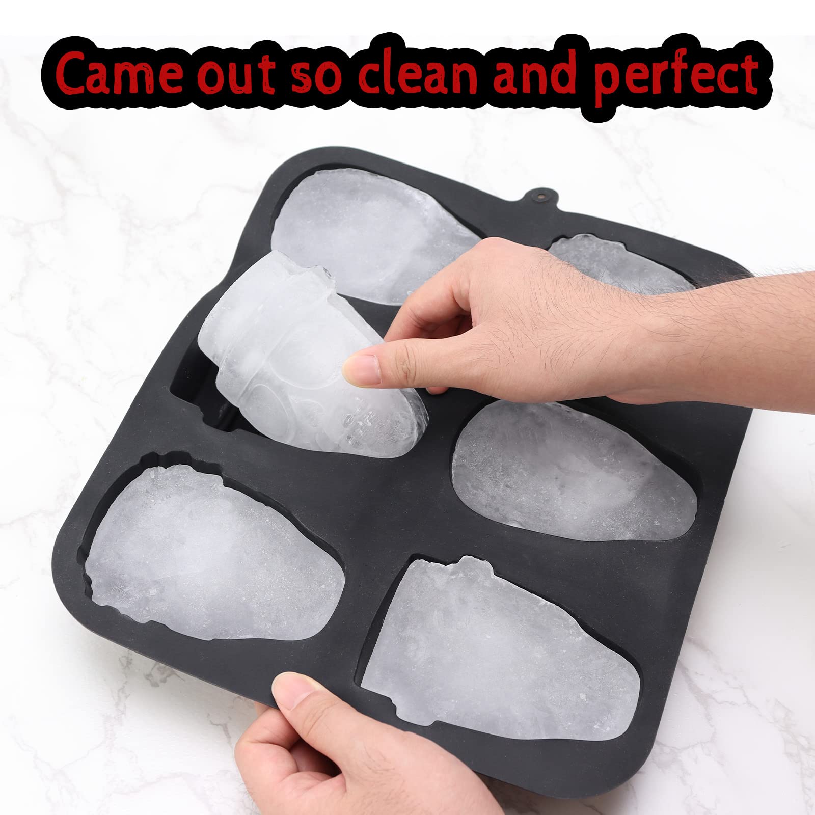 Halloween Baking Skull Cake Pan Molds, Silicone Pirate Cakelet Tin
