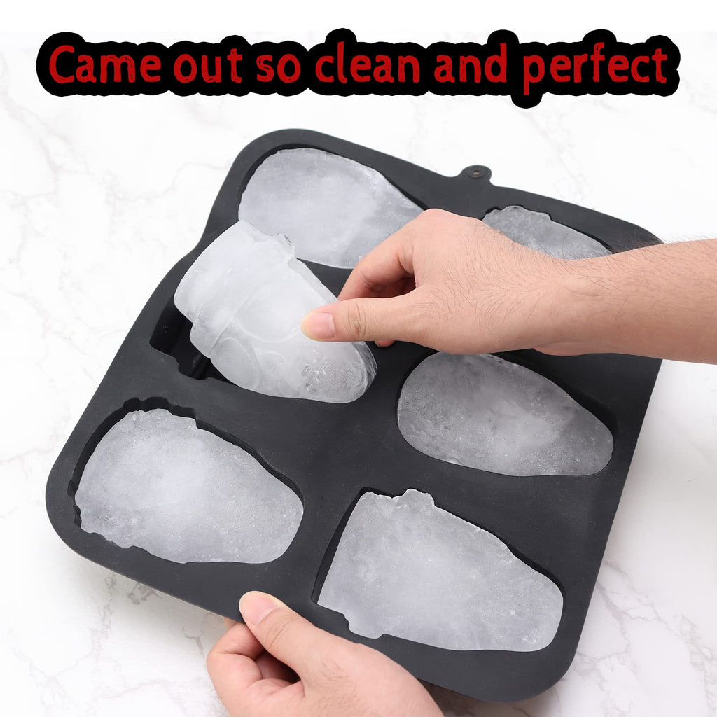 Halloween Baking Skull Cake Pan Molds, Silicone Pirate Cakelet Tin
