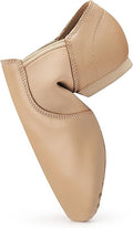 Stelle Jazz Shoes for Women Leather Dance Shoes Unisex (Tan,4MW)
