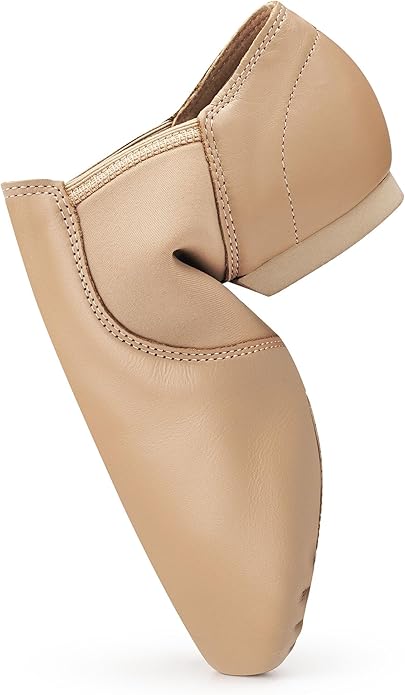 Stelle Jazz Shoes for Women Leather Dance Shoes Unisex (Tan,4MW)