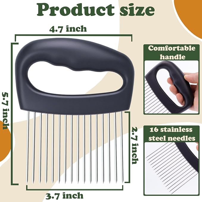 FATUXZ Extra-Large Onion Holder for Slicing, 304 Stainless Steel