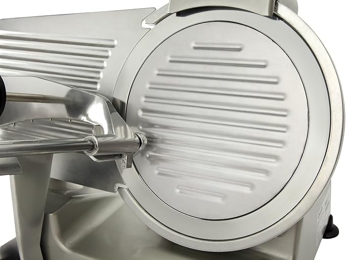 BESWOOD 10" Electric Deli Meat Slicer, Cheese Food Slicer with Premium Chromium-plated Steel Blade, for Commercial and for Home Use 240W, BESWOOD250