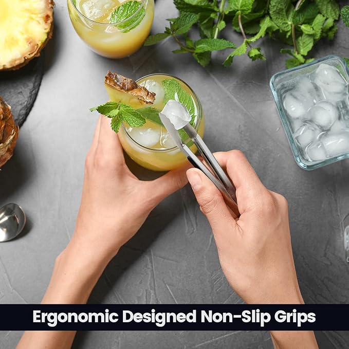 Chengu 12 Pack Stainless Steel Kitchen Tongs 7/9/12 Inches Food Serving Tongs Non Stick Cooking Clips for Kitchen Cooking Barbecue Buffet Wedding Family Gathering Grill Salad