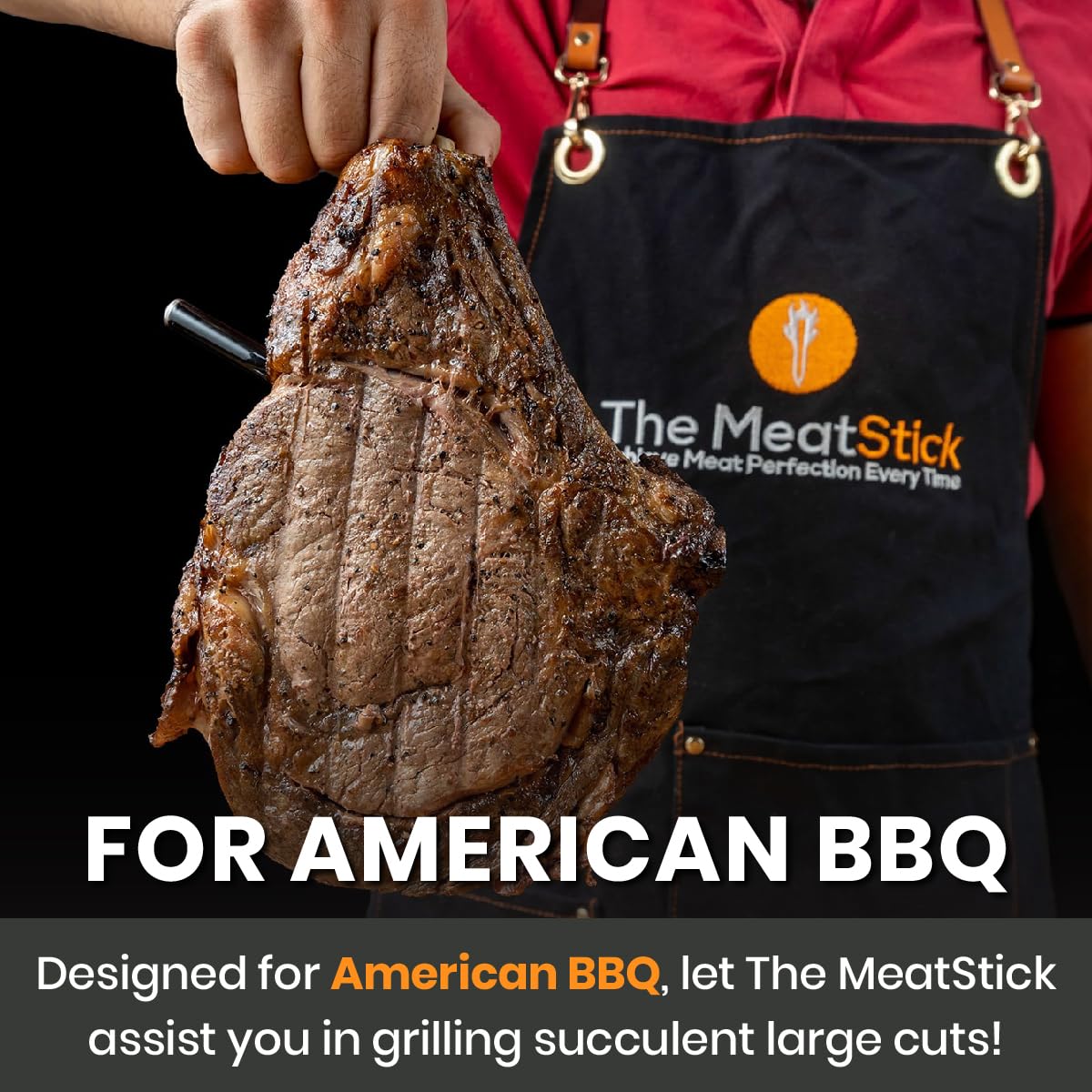 MeatStick X Bluetooth Wireless Meat Probe, 500ft+ Range Grill Thermometer