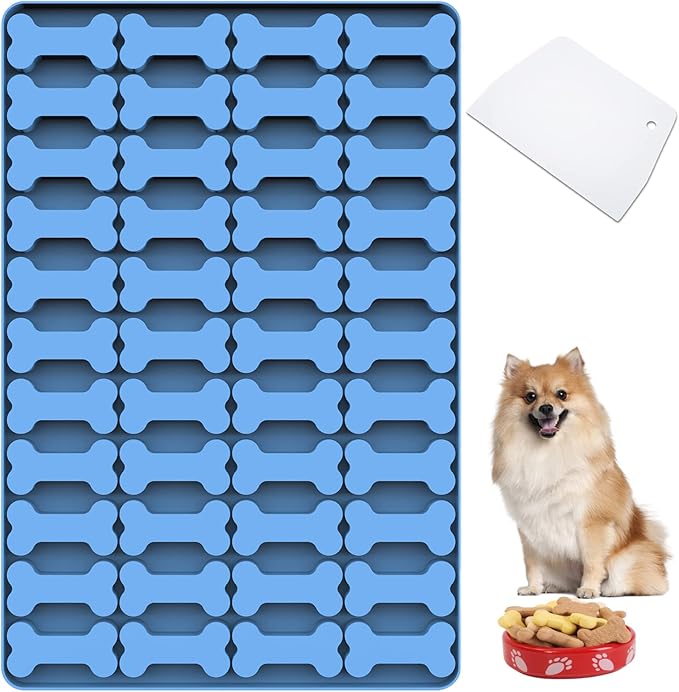 Amyandone Dog Bone Silicone Molds, Pet Treat Mold for Baking and Freezing