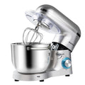 Aucma Stand Mixer,6.5-QT 660W 6-Speed Tilt-Head Food Mixer, Kitchen Electric Mixer with Dough Hook, Wire Whip & Beater (Silver, 6.5QT)
