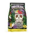 Bones Coffee Company Pina Colada, Pineapple and Coconut Flavored Coffee, Medium Roast Low Acid Arabica Beans Compatible with Auto drip and French Press Coffee Maker, 12 Oz Ground