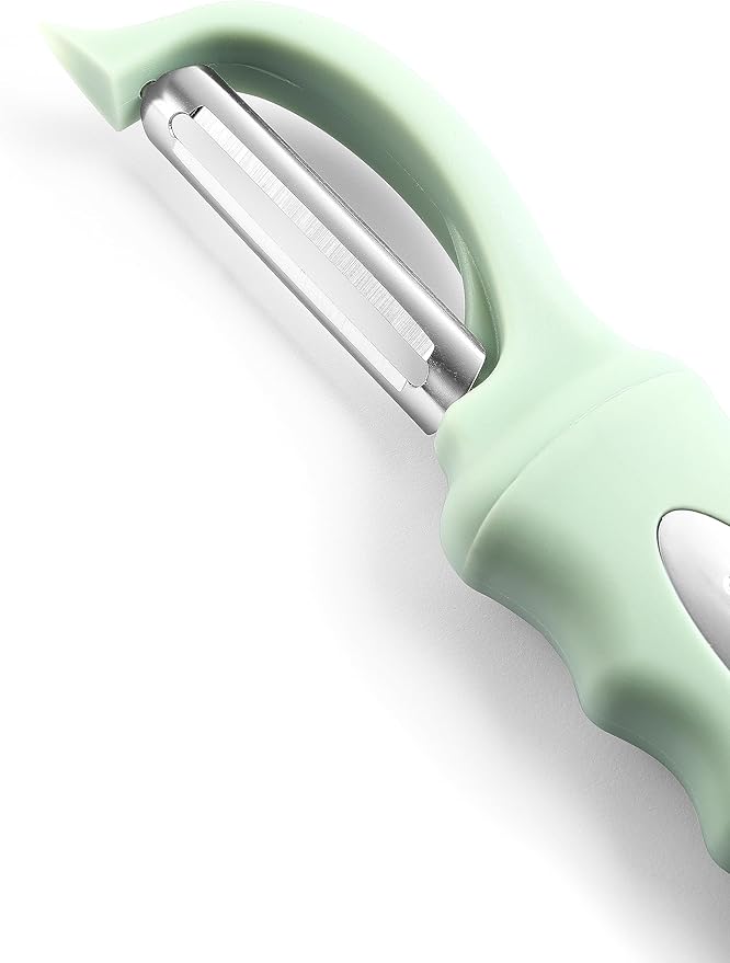 Spring Chef Swivel Vegetable Peeler with Ergonomic Handle, Pistachio