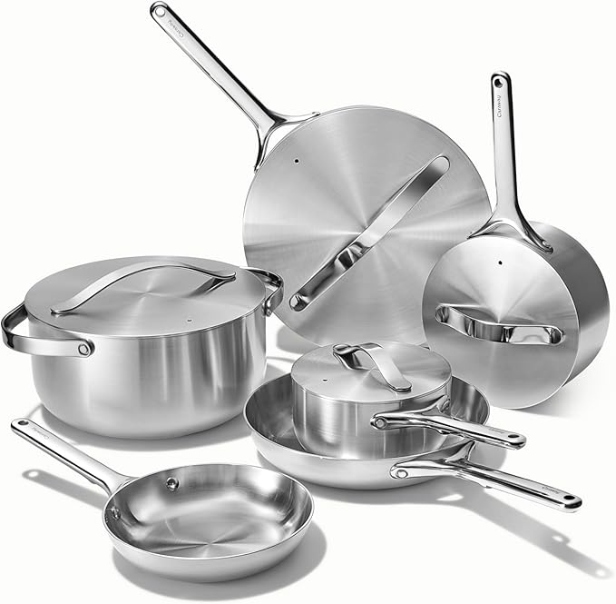 Caraway 16-Piece Stainless Steel Deluxe Cookware Set
