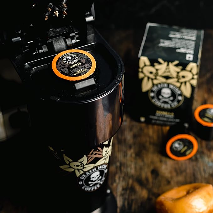 Death Wish Coffee Vanilla Single Serve Coffee Pods, Fair Trade, 10 Count