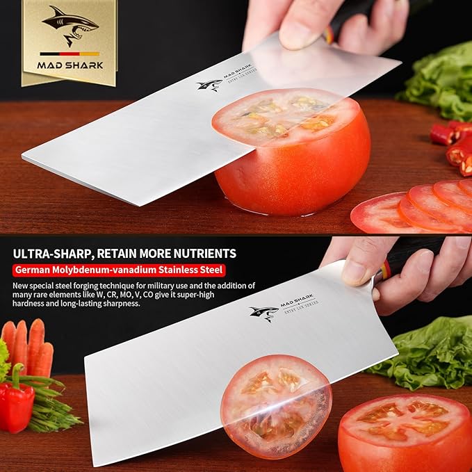 MAD SHARK 7 inch Kitchen Knife with German Military Grade Composite Steel