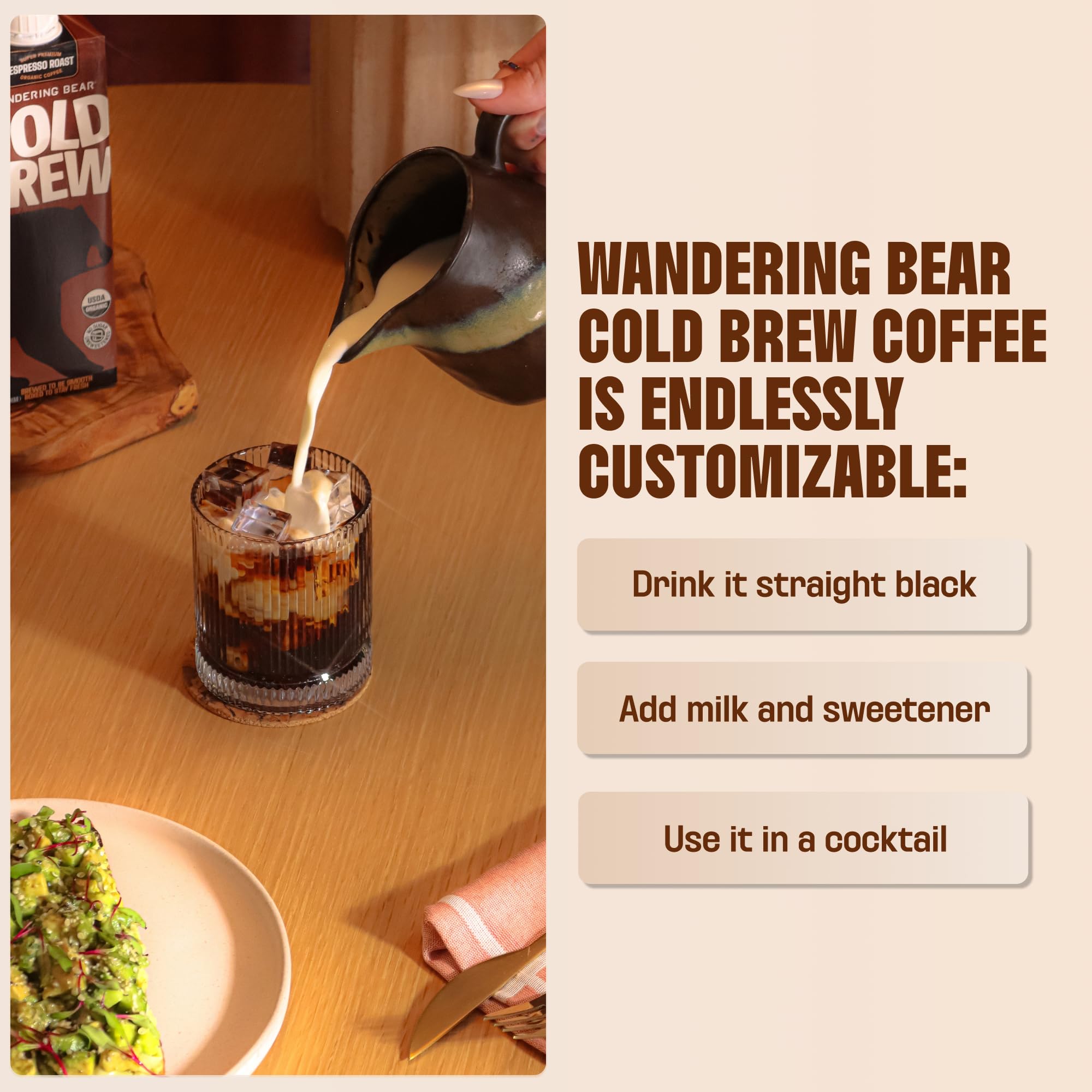 Wandering Bear Organic Cold Brew Concentrate in a Box - 32 fl oz