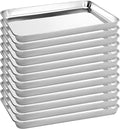 BIEAMA 12 Pack Stainless Steel Toaster Oven Baking Sheets, 12.5 x 9.6 in