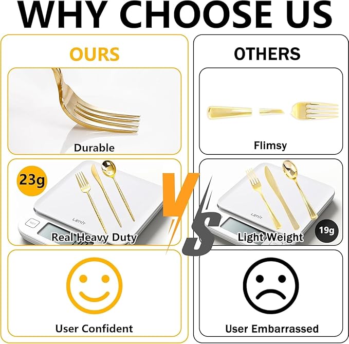 Rubtlamp 90Pcs Gold Plastic Silverware, Gold Disposable Utensils, Hammered Plastic Silverware, Plastic Forks And Spoons Set Include 30 Forks, 30 Knives,30 Spoons For Daily Use