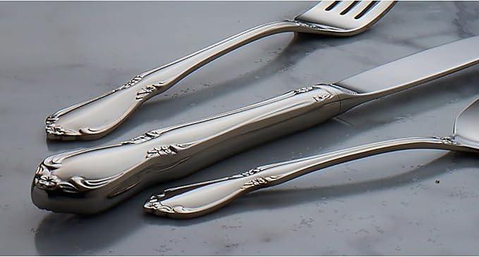 Oneida Chateau Dinner Forks Silverware Set for 4, Flatware