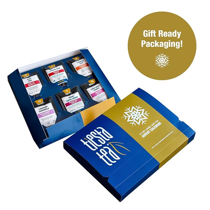 Tiesta Tea 2025 Advent Calendar, 24 Unique Loose Leaf Blends
