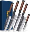HOSHANHO 5 Pieces Knife Set, Japanese High Carbon Steel Kitchen Knife Sets