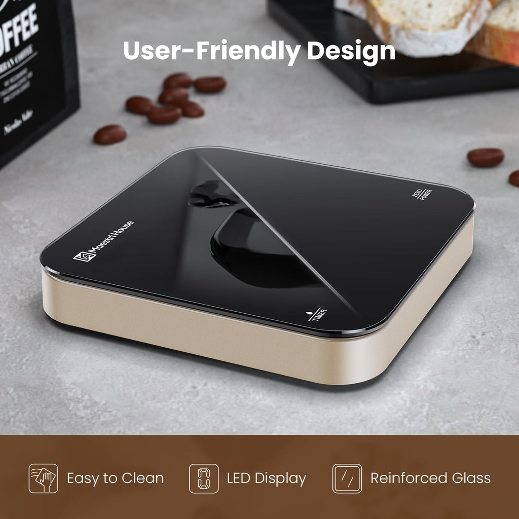 Maestri House S2 Espresso Coffee Scale with Timer 0.1g Precision Shot Scale