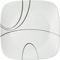 Corelle Square Simple Lines Dinner Plate Set, 6 Pack