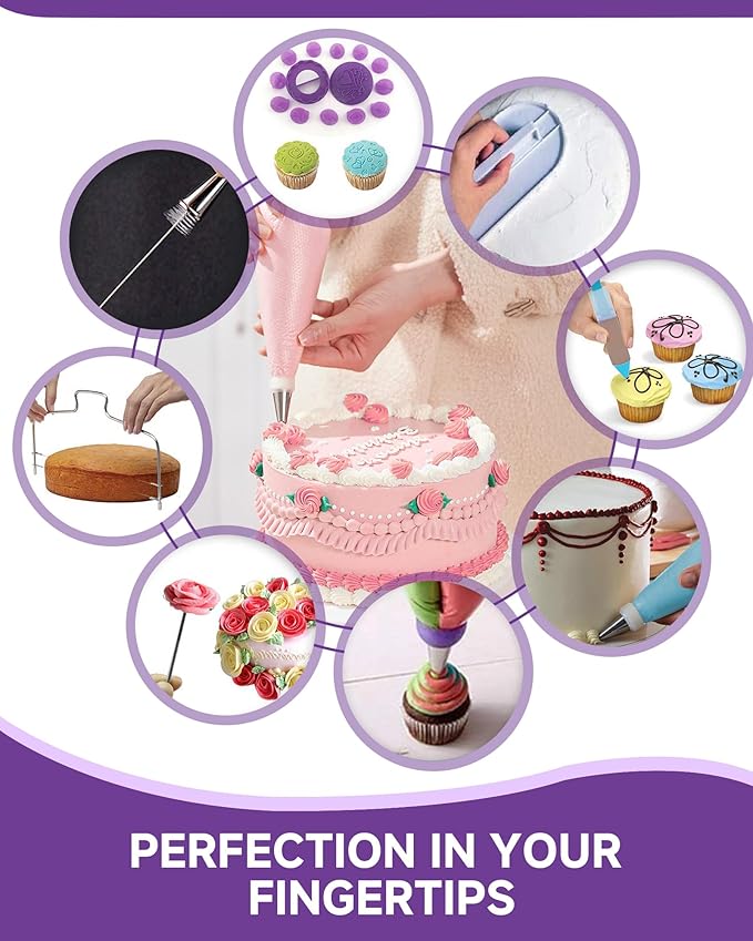 Cake Decorating Supplies Kit for Beginners, Set of 137
