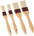 Boao 4 Pcs Pastry Brush, Natural Bristle Basting Brush for Cooking and Baking, BBQ Brushes for Butter, Baster, Oil, Egg, Sauce, Turkey, Grilling, Marinade and Kitchen Food(1 Inch, 1 1/2 Inch)
