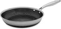 Hell's Kitchen Hybrid 9.5-Inch Frying Pan, Tri-Clad Stainless Steel & PFAS-Free Ceramic Nonstick, no PFOA, no PTFE, no Teflon, Non-Toxic Cookware, Metal Utensil Safe, All Cooktops, Oven Safe