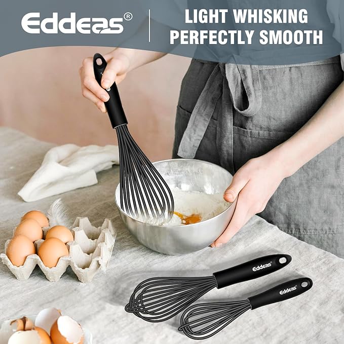 Whisks For Cooking Up To 500°F Silicone Whisk tool Non-Scratch