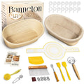 BAVIFY Sourdough Starter Kit, Banneton Bread Proofing Baskets Set