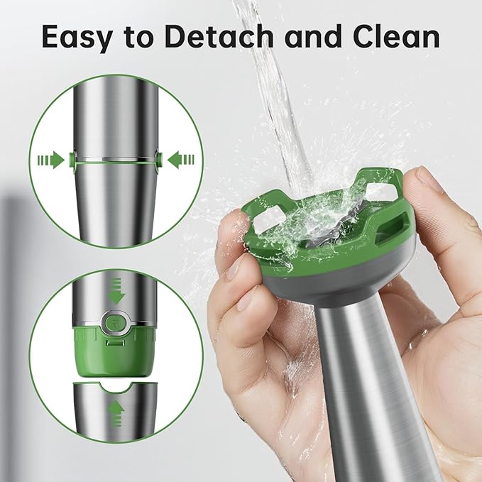 Turelar Immersion Blender Handheld 5 in 1 Hand Blender Set 1100W Heavy Duty
