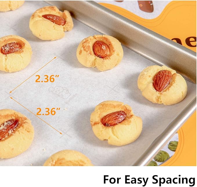 Katbite Precut Parchment Paper Sheets with Grid Lines, 12x16 Inch, 46 Pcs
