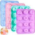 4 Pcs Flower Silicone Soap Molds-Soap Molds for Soap Making