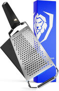 DALSTRONG Professional Wide Cheese Grater - Coarse - #304 Stainless Steel Blade - G10 Handle Kitchen Shredder - w/Blade Cover - Hard/Medium Cheese, Shallots, Garlic, Ginger - NSF Certified