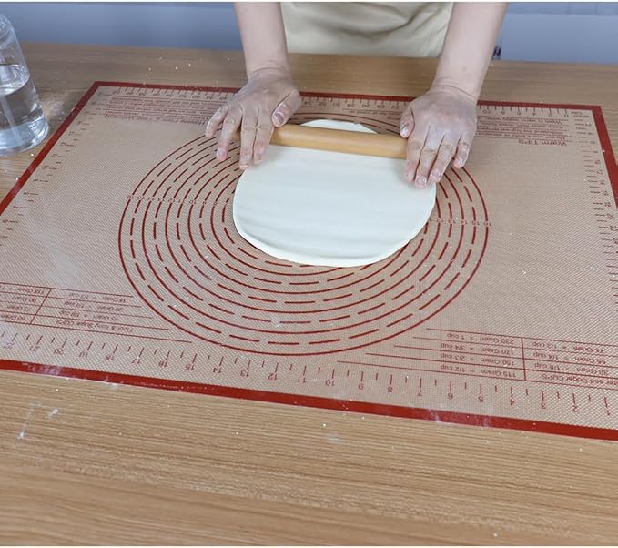 Silicone Pastry Mat 34X26 inch Baking mat Perfect for Dough, Pastry, Pie Crust, Fondant, Cookies, Bread, Pasta/Pizza,Pastry Board, Kitchen Counter Mat