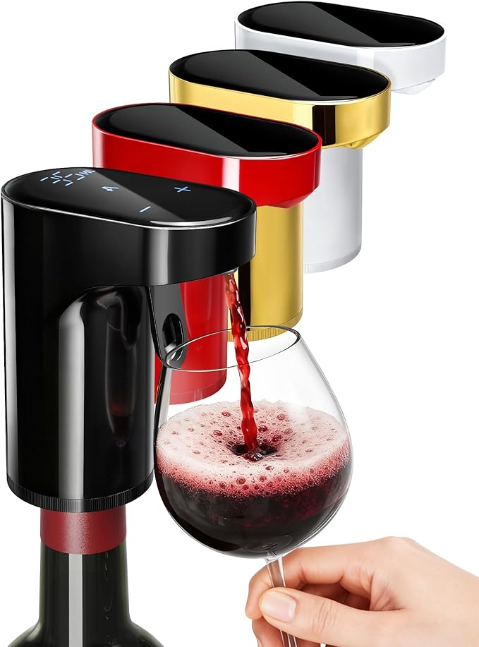5 in 1 Wine Aerator Whiskey Dispenser,Liquor Decanter, Alcohol Pourer-Black