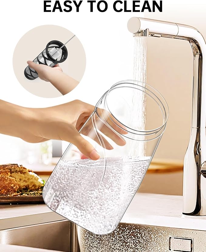 YURICK Cold Brew Coffee Maker, 70 oz (2100 ml) BPA Free Tritan Pitcher, Iced Coffee Maker and Tea Brewer, 100% Leak-Proof, Easy to Clean Reusable Mesh Filter, Black