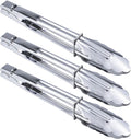 HINMAY Stainless Steel Serving Tongs Metal Cooking Tongs (9-Inch 3 Pieces)