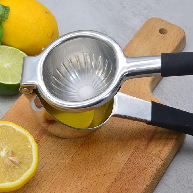 Lemon Squeezer Heavy Duty-Non-Slip Grip Design, Handheld Juice Press