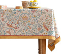 patdrea Vintage French Linen Tablecloth,Rectangular,118"x67"-Magnolia