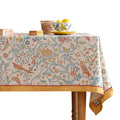 patdrea Vintage French Linen Tablecloth,Square,67"x67"-Magnolia