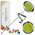 CRAFT911 Candy Thermometer with Pot Clip - Deep Fry Oil Thermometer for Frying and Candle Making (Lemon)