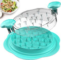 Chicken Shredder Tool Twist Large Meat Shredder with Brush&Fork, Mint Green